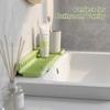 1pc Foldable Silicone Sink Splash Guard Drain Mat, Spill Proof Slope Water Diverter Pad,Ideal for Kitchen and Bathroom Sink Edge
