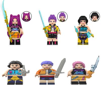 New Popular . Building Blocks Toy., Mini Figures. Star Girl Group Rumi Idol Boy Group Saja Devil ActionToy