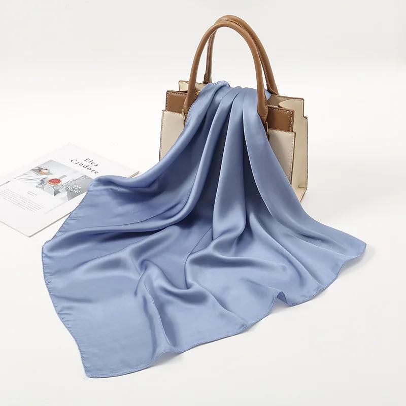 70Scarf  Silk Bandana Women Square Scarves Wrap Kerchief Mulberry Spring Fashion Luxury High Quality Headband Hijab Shawls