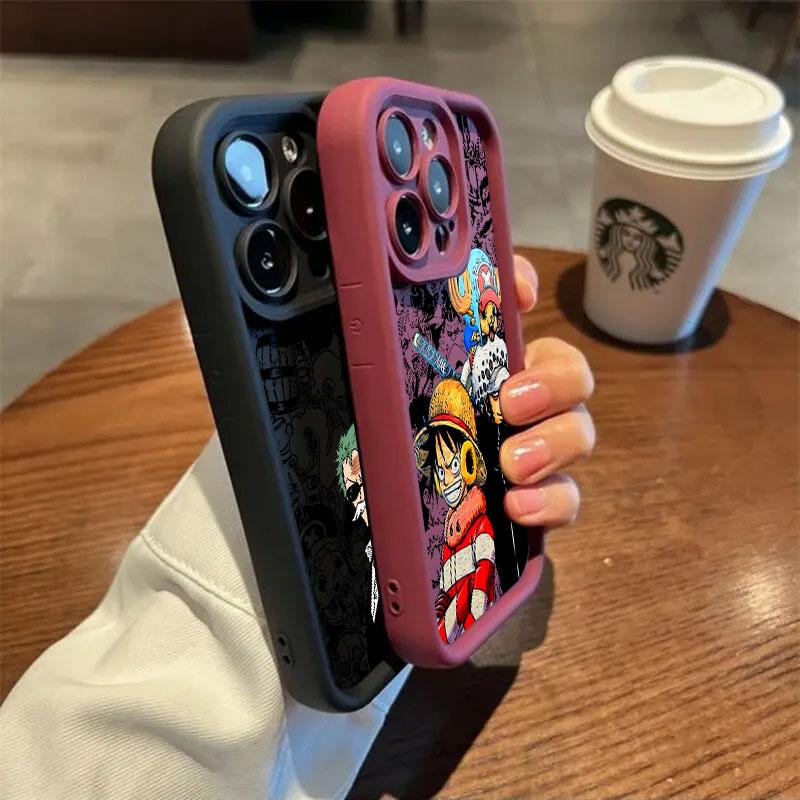One Pieces Japanese Anime Phone Case For Samsung S26 S25 S24 S23 S21 S20 Ultra For Galaxy S25 S24 FE S26 Plus Soft Silicon Cover