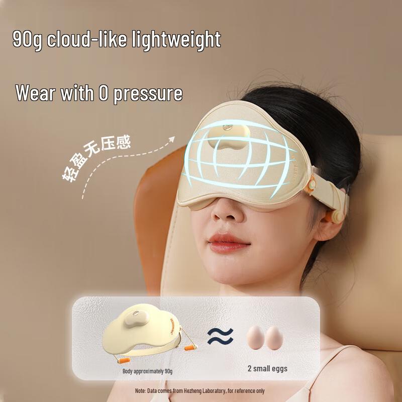 HEZHENG Hot Compress Sleep Eye Mask with Earplugs