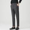 Winter woolen thick men's casual pants youth elastic casual pants light business men's trousers