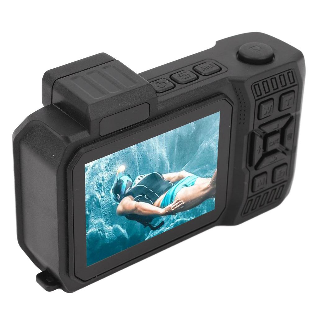 4K 65MP Underwater Camera Autofocus 2.88in 1.44in Dual Screen 2500mAh 33FT Water Proof Camera
