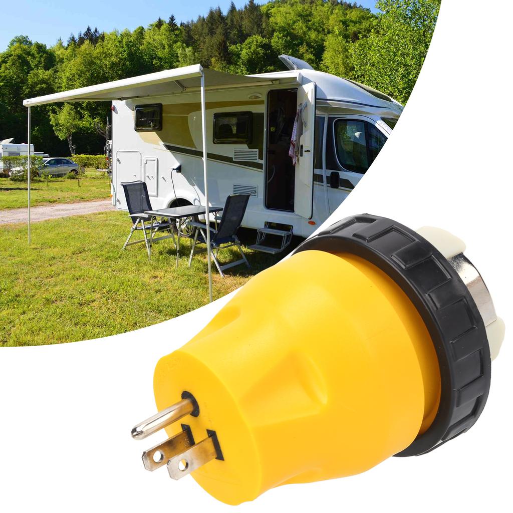 Adaptor Electric RV cu Blocare 15A Tată la 50A Mamă Conector Cablu de Alimentare cu Blocare prin Răsucire Ștecher SUA 125V