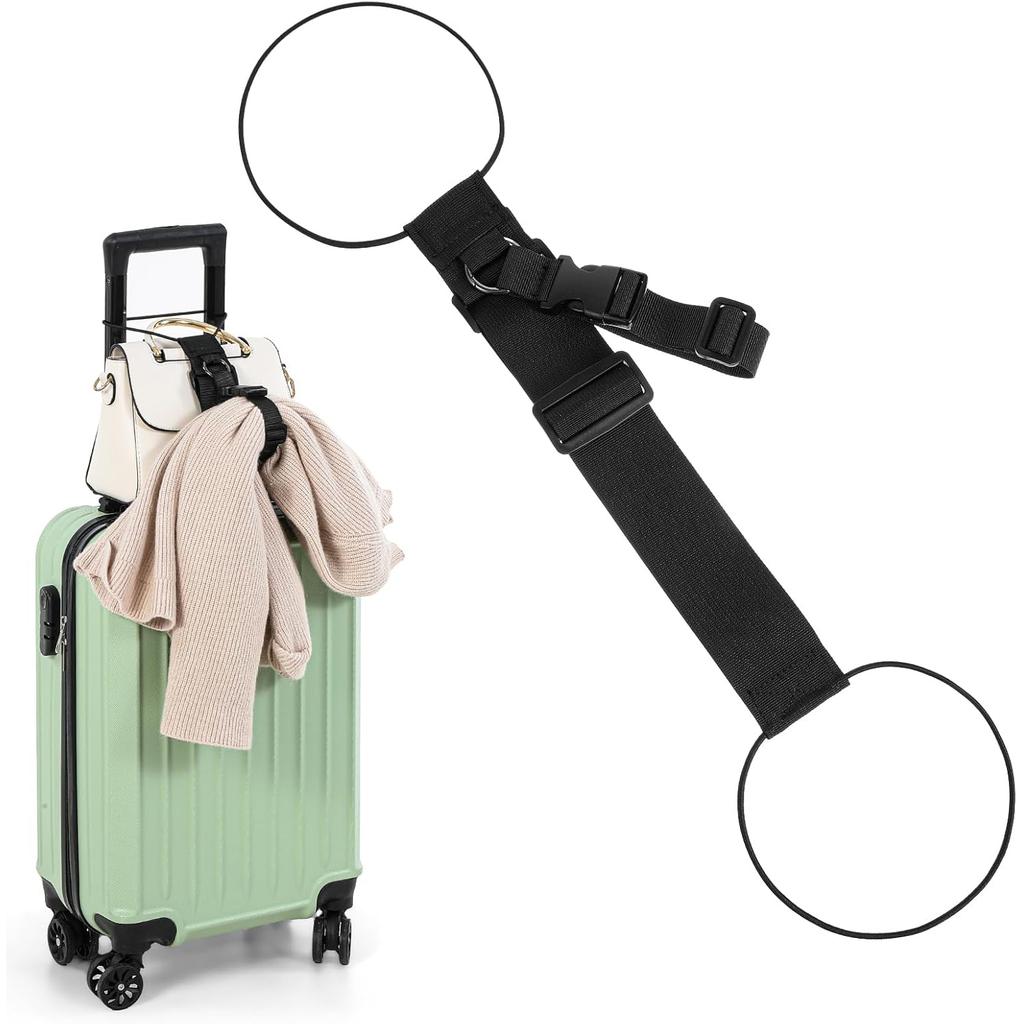 Easy Add A Bag Strap Travel Luggage Suitcase Adjustable Belt Carry On Bungee