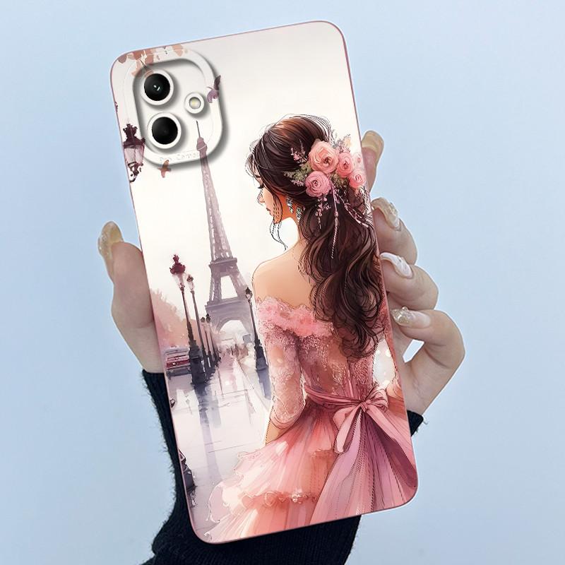 For Samsung Galaxy A04e A04 4G A04S Case Cute Panda Sweet Girls Cats Soft Silicone Back Cover Samsung SM-A042F A045F Phone Case