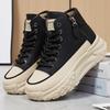Shoes women's new thick-soled heightening shoes fashionable versatile casual shoes soft-soled comfortable women's shoes trendy high-top shoes