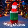 5.2FT Christma Holiday Inflatable Yard Decor Giant Santa Stocking Model Xmas Toy Home Decoration Supplies Ornaments Gifts Decor