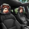 Xiaomi 2pcs Smiley Face Printed Car Pillowcase Soft Comfortable Decorative Cushion Cover Washable Car Neck Pillowcase Seat Cover