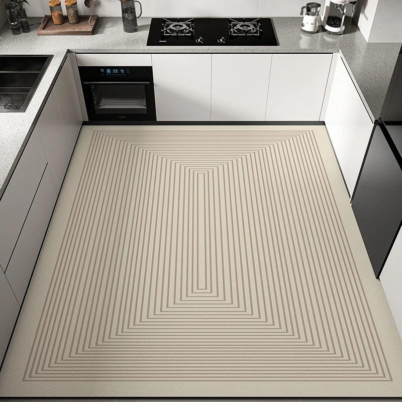 Light Luxury Kitchen Floor Carpet Living Room Foldable Doormat Machine Washable Coffee Table Mat Bedroom Fluffy Big Size Rug