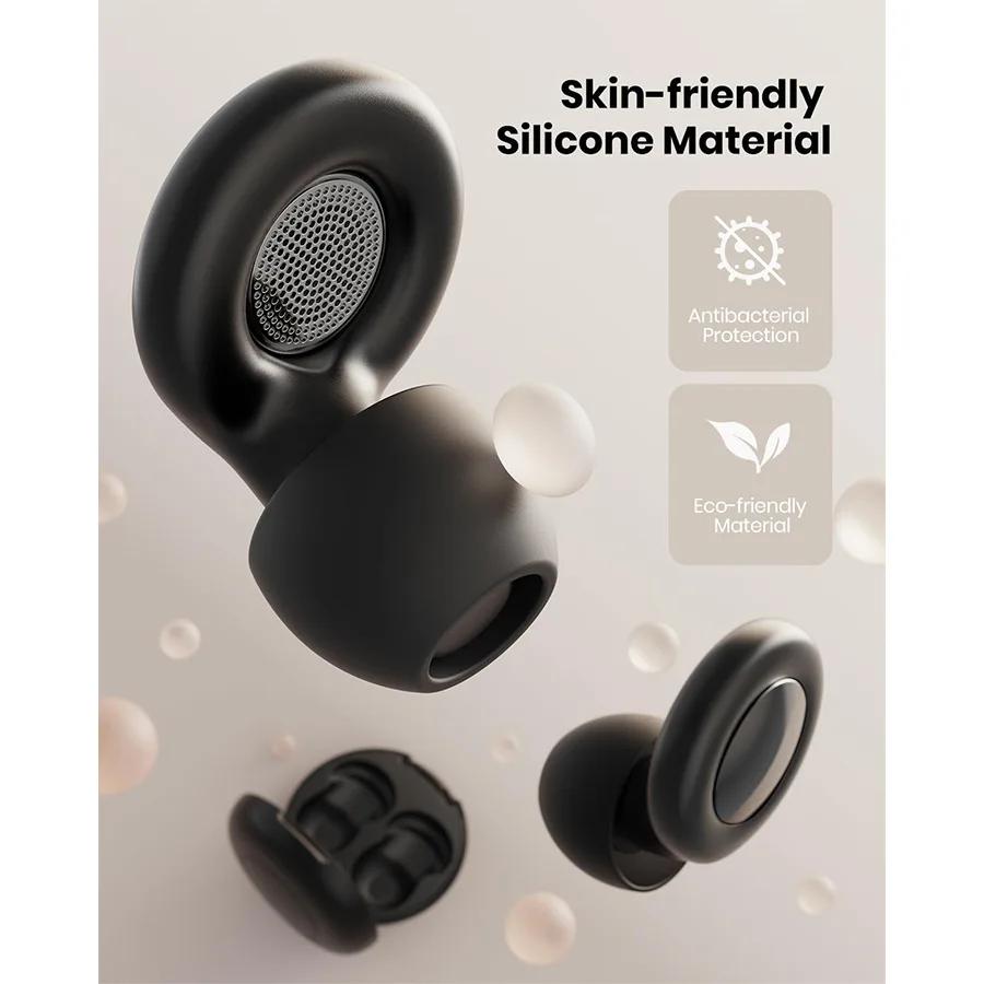 Dopuri de urechi din silicon pentru dormit 25dB Anulare zgomot Protecție auditivă Dopuri de urechi reutilizabile pentru somn Concentrare Concerte Muncă Studiu