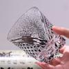 Engraved Old Fashioned Glasses Whisky Glass Vintage  Eagle Pattern Glassware 320Ml