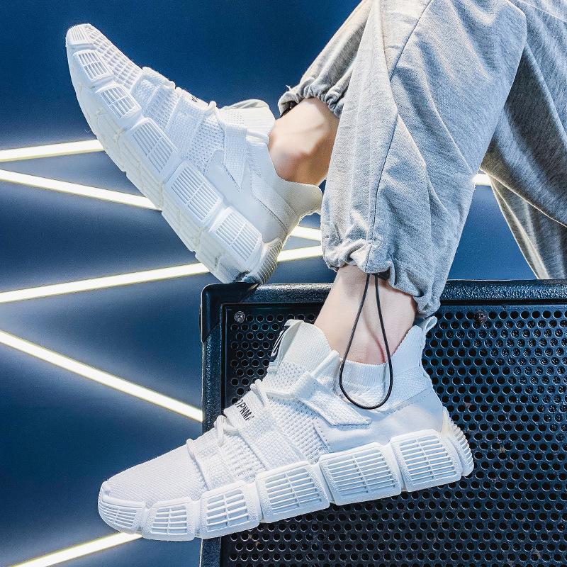 

Men s Casual Sports ShoesPopular Mesh Shoes Men s Korean Fashion Fashion Shoes, Students All-match Wear-resistant Running Shoes 39 белый