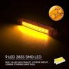 LED Marker Light Amber 24V for Semi Truck Trailer – Side Outline Cab Marker Light for Truck Bus Van Caravan Boat (4 PCS)