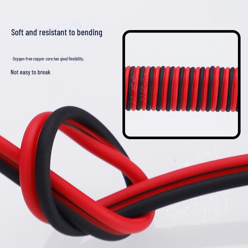 RVB Red & Black Dual-Core Copper-Clad Aluminum Wire for Household Lighting & Monitoring