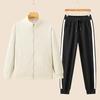 Women's Spring & Autumn Casual Running Two-Piece Set: Long Sleeve Top & Loose Pants, Breathable & Fashionable