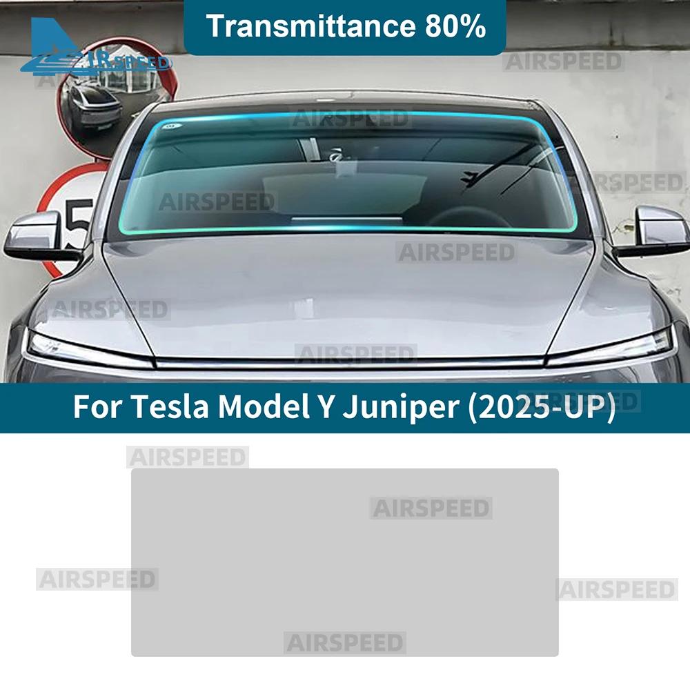 UV Protection Sun Shade Film for Tesla Model Y 2025 Juniper, Ceramic Window Tint for Front and Rear Side Windows, Interior Accessories 80 VLT Front Window / For Mode