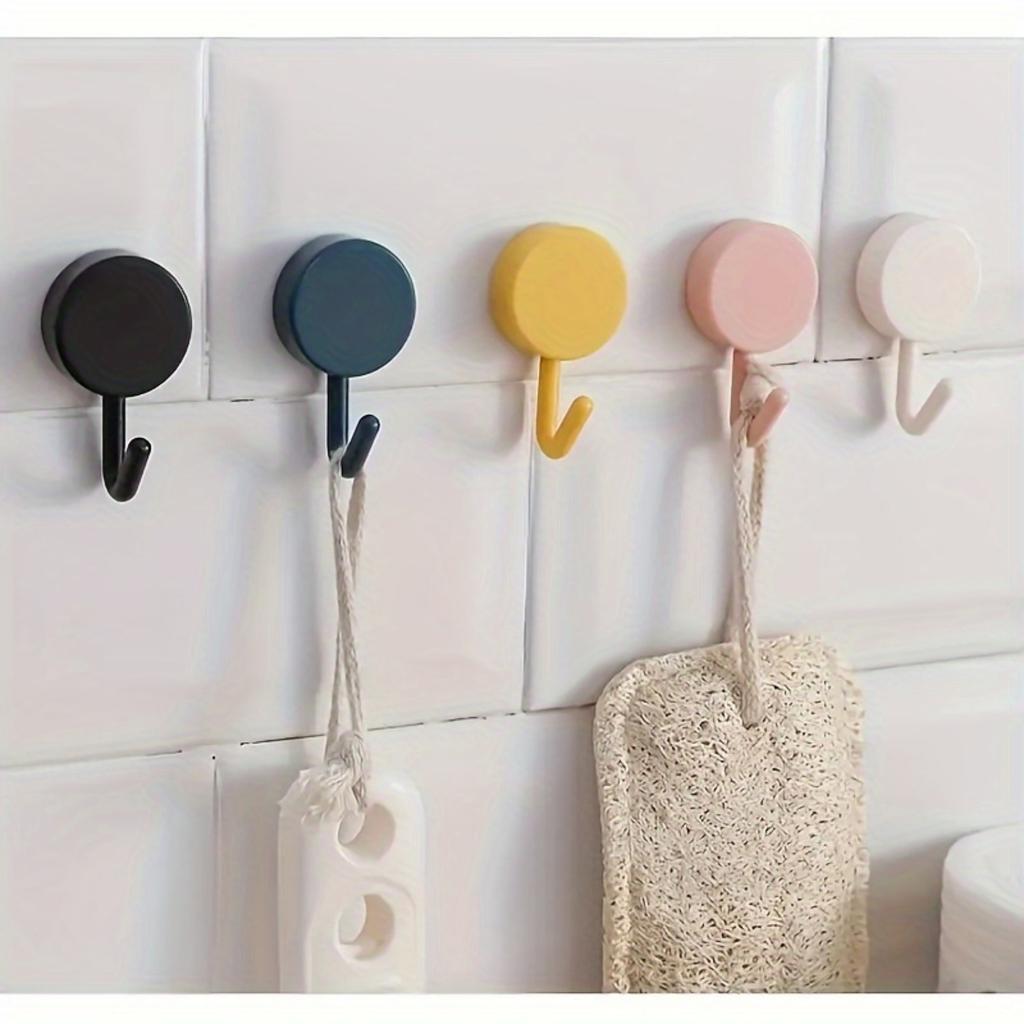 10Pack Adhesive Hooks Cute Utility Hooks, Key Hooks for Wall Decorative, for Hanging Hat, Towel, Key.