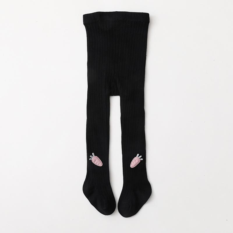 Spring Cartoon Children's Breathable One-piece Leggings Double-needle Tights Infant Plush Doll Cute Baby Tights