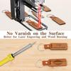 10Pcs Blank Wood Keychains Accessories Unfinished Rectangle Wood Plaque for DIY Crafts and Engraving
