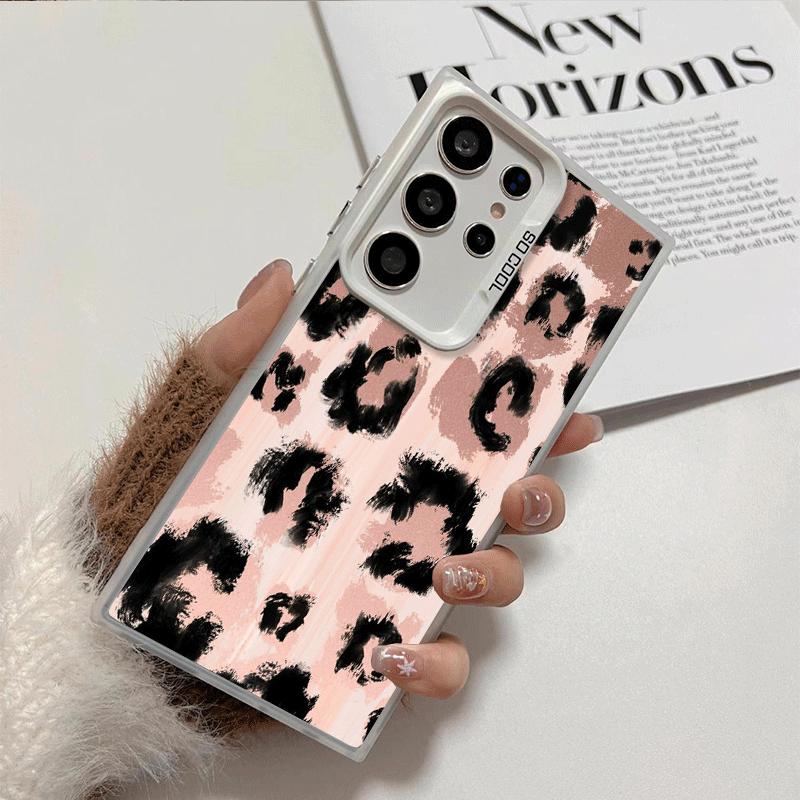 Leopard Print Trend Desgin Shockproof Phone Case for Samsung Galaxy S26 Edge S25 Ultra S24 FE S23 Plus S21 Cover Anti Fall Funda