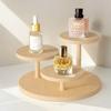 Large Capacity Wooden Storage Display Rack Detachable Cosmetic Storage Tray  Perfume