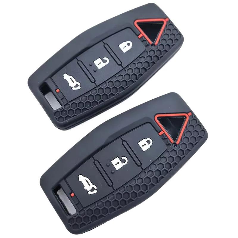 New Silicone Car Remote Key Case Cover Keychian Fob Holder For Mitsubishi Outlander Holder Protection Accessories