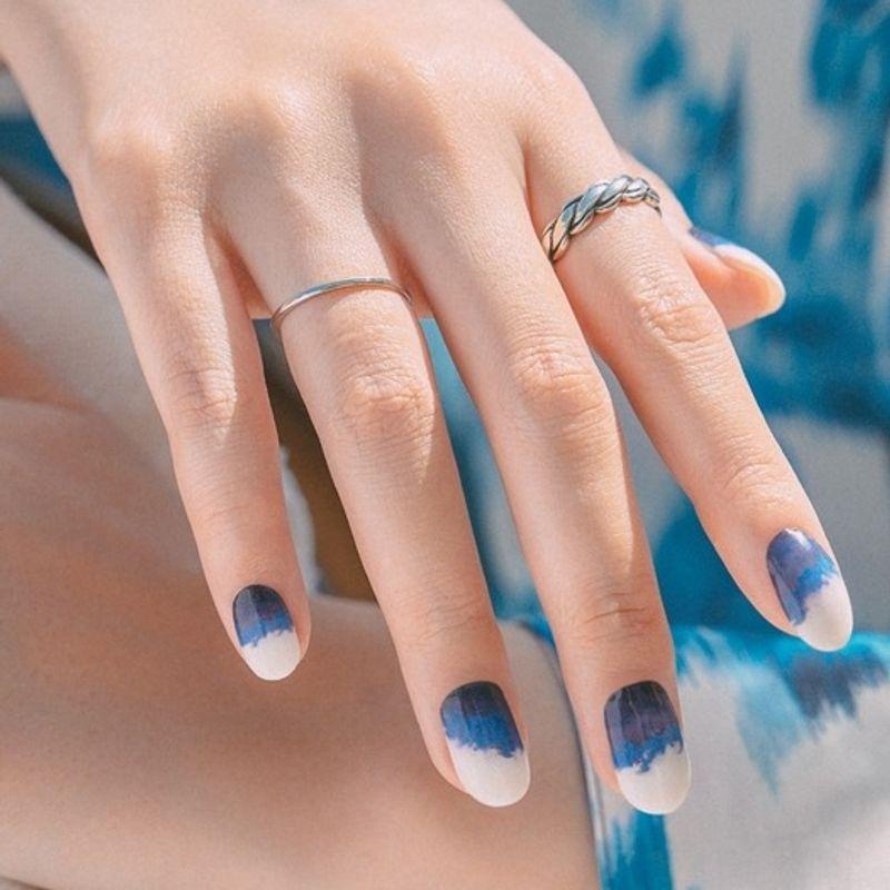 

Магазин Гель Океан Синий Самоклеящиеся Гелевые Ногти 16 шт.