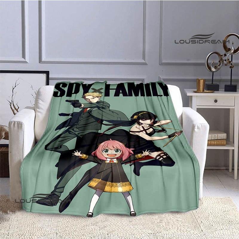 Casus x aile anime baskı battaniye kız çocuk sıcak battaniye flanel yumuşak rahat battaniye ev seyahat battaniyesi doğum günü hediyesi