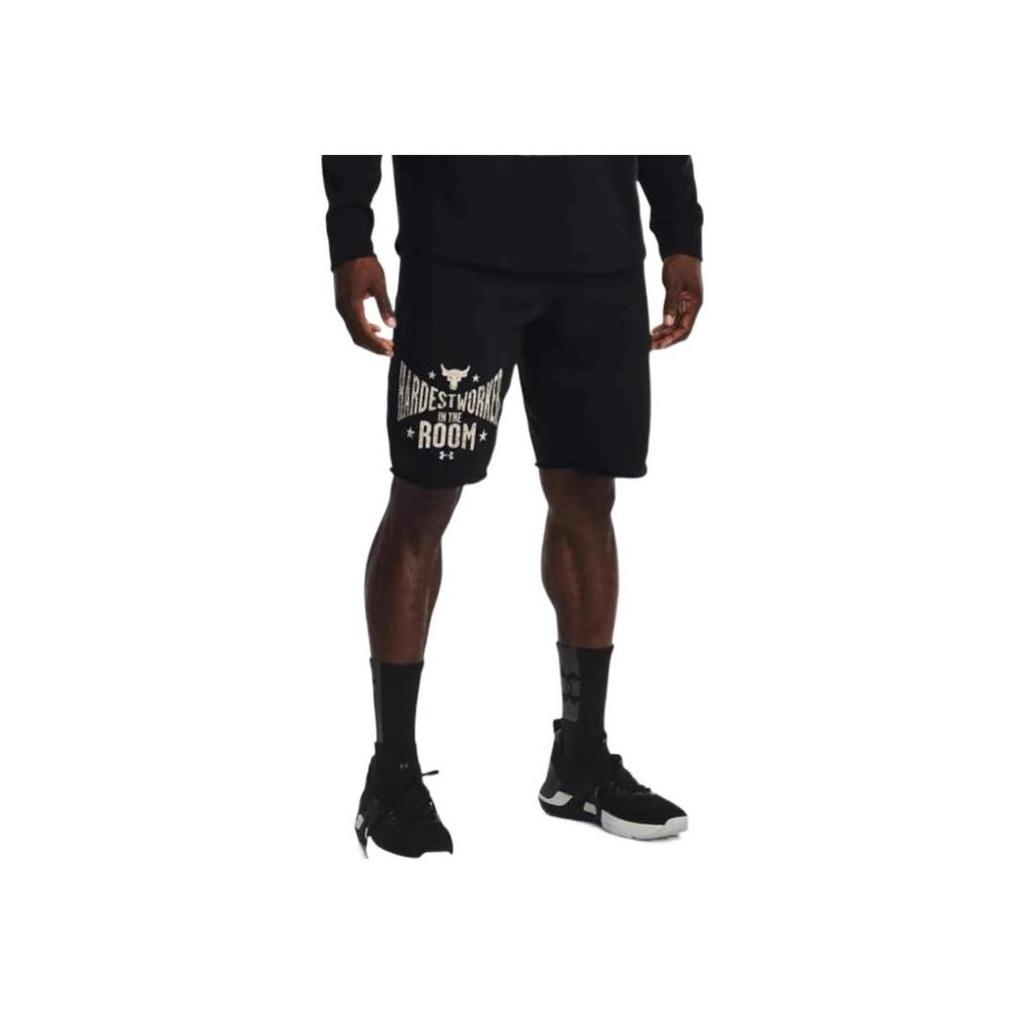 Under Armour Pantaloncini da allenamento da uomo Project Rock Neri 1370459-001