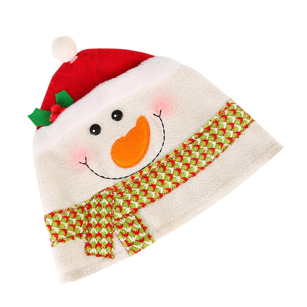 Snowman Cartoon Christmas Hats Red Headdress Party Favors Decorations Santa Hats Kids Adults Celebration Christmas Party Favors