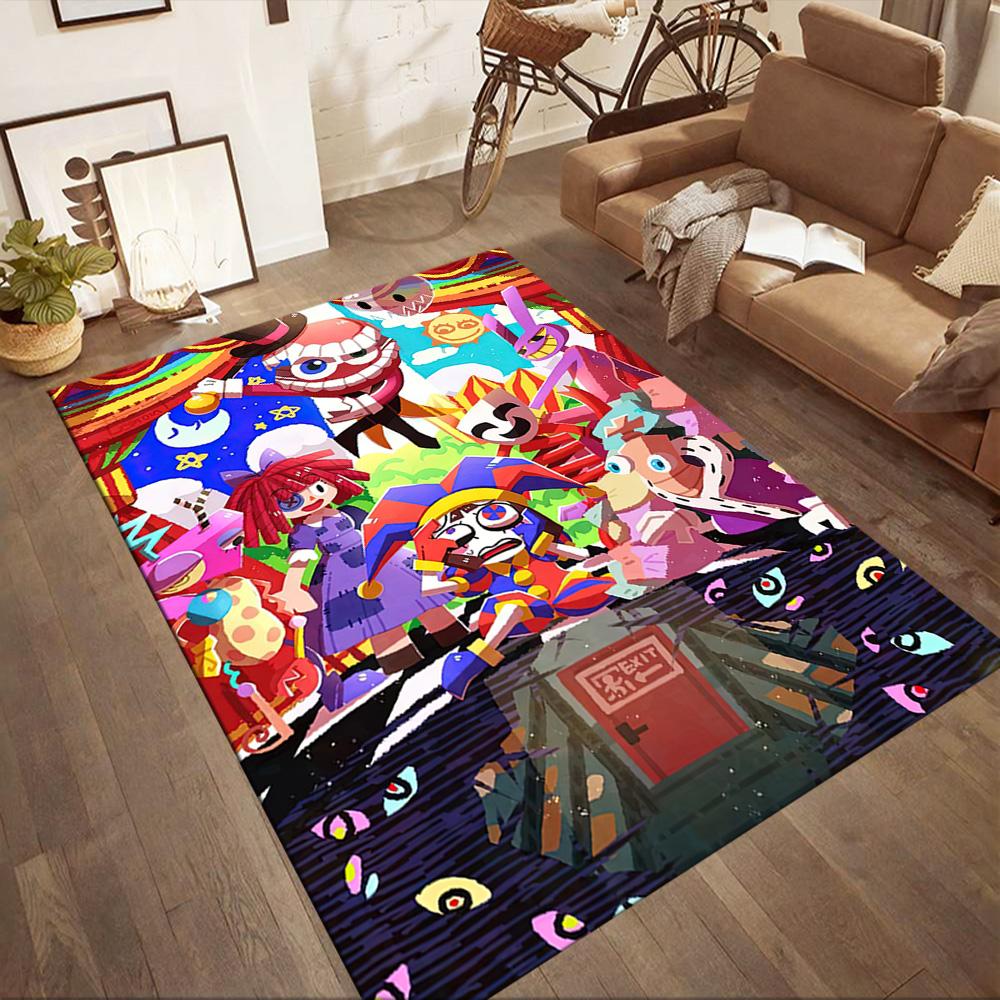 Die Amazing Digital Circus Style quadratischen Teppiche sind eine großartige Wahl für Wohnzimmer, Schlafzimmer, Heimdekoration und als Geschenke.