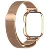 Cinturino Milanese+Custodia Metallica per Smartwatch Redmi Watch 4 Accessori Braccialetto per Redmi Watch 4 Guscio Protettivo in Acciaio Inossidabile