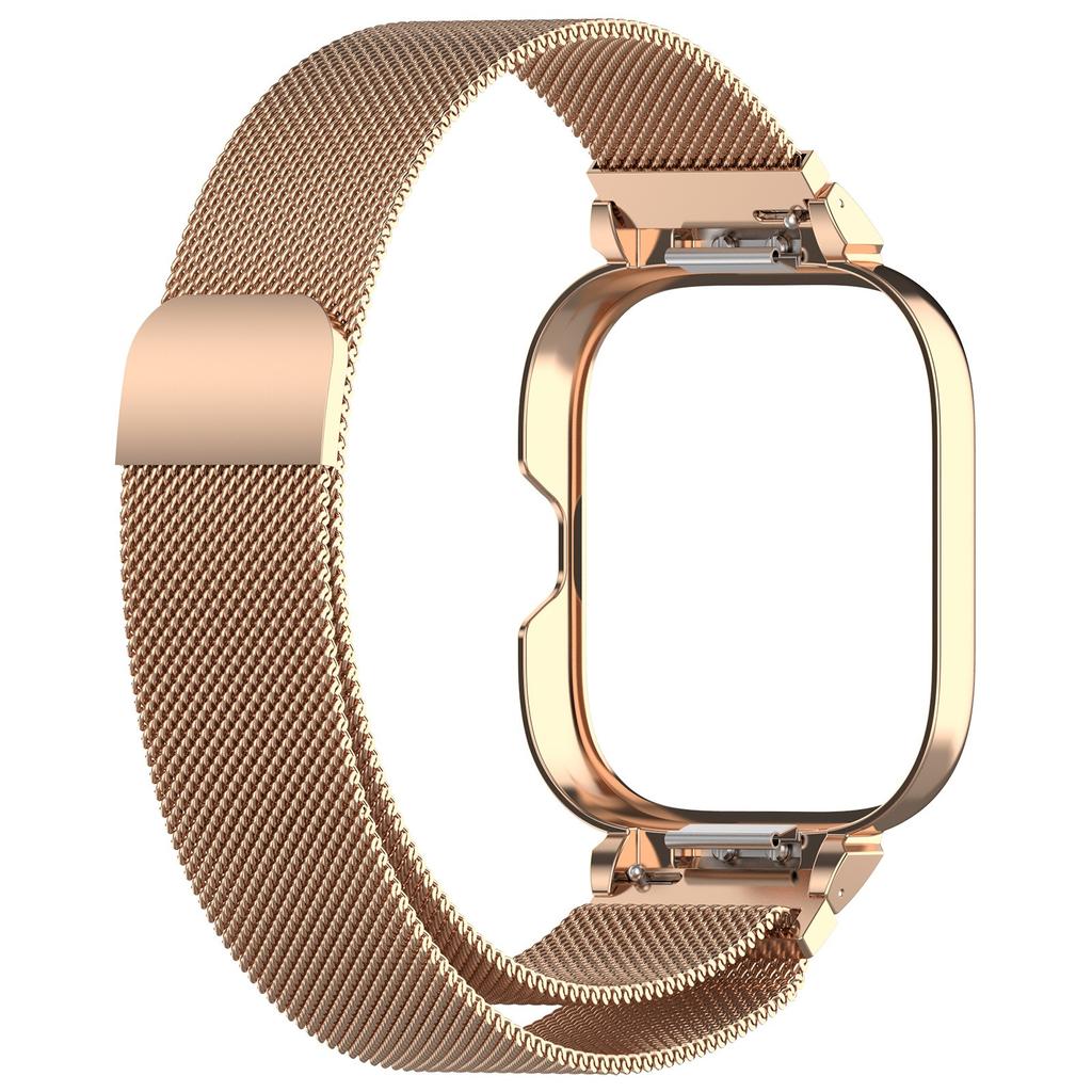 Cinturino Milanese+Custodia Metallica per Smartwatch Redmi Watch 4 Accessori Braccialetto per Redmi Watch 4 Guscio Protettivo in Acciaio Inossidabile