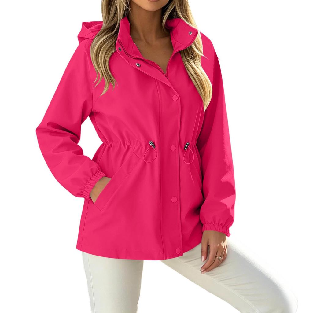Women's Slim Fit Windbreaker Jacket for Outdoor Hiking