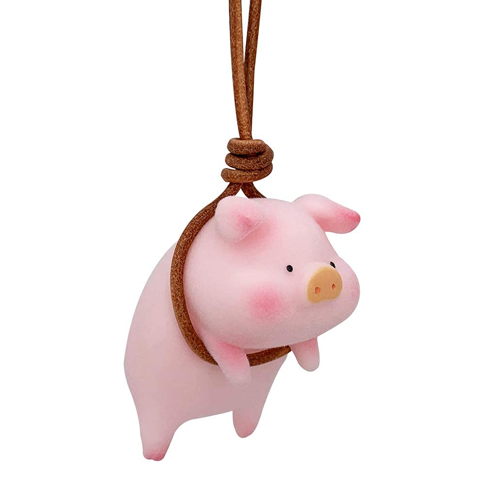 1 pc Cute piggy car pendant, car interior charm pendant, Internet celebrity rearview mirror ornament, car decoration