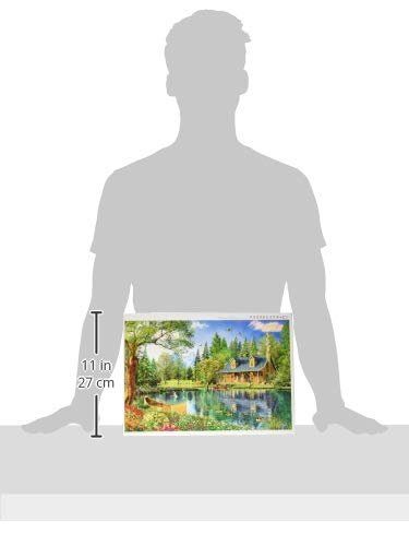 APPLEONE 1000-768 Crystal Lake Cabin (Dominic Davison) 1000-Piece Jigsaw Puzzle (75 X 50 Cm) Made In Japan