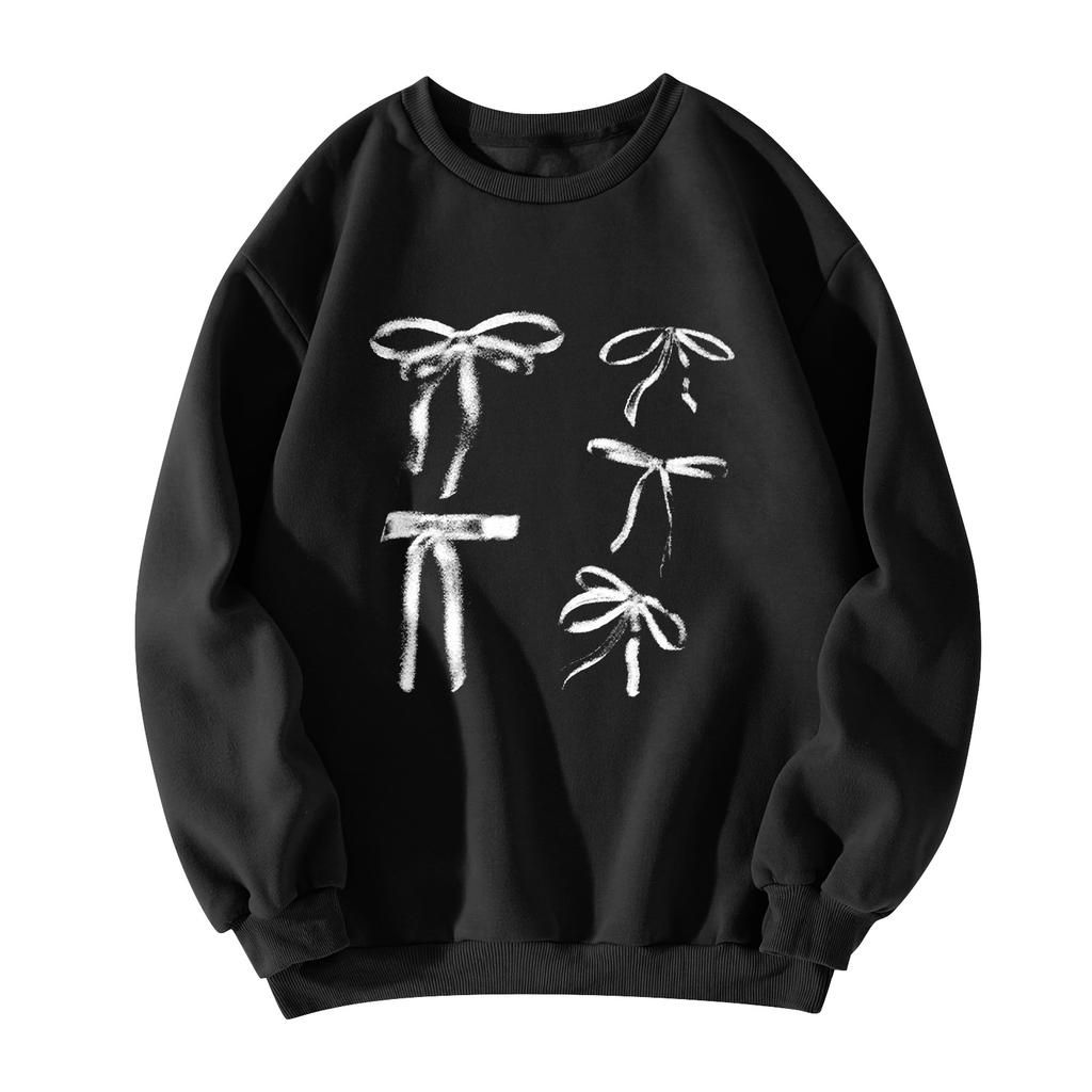 Women  Tops Women's Long Sleeve Sweatshirt Casual Crewneck Loose Fit Pollover Fleece Tops