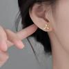 925 Silver Cat's Eye Flower Earrings - 2024 Trendy Women's High-End Jewelry
