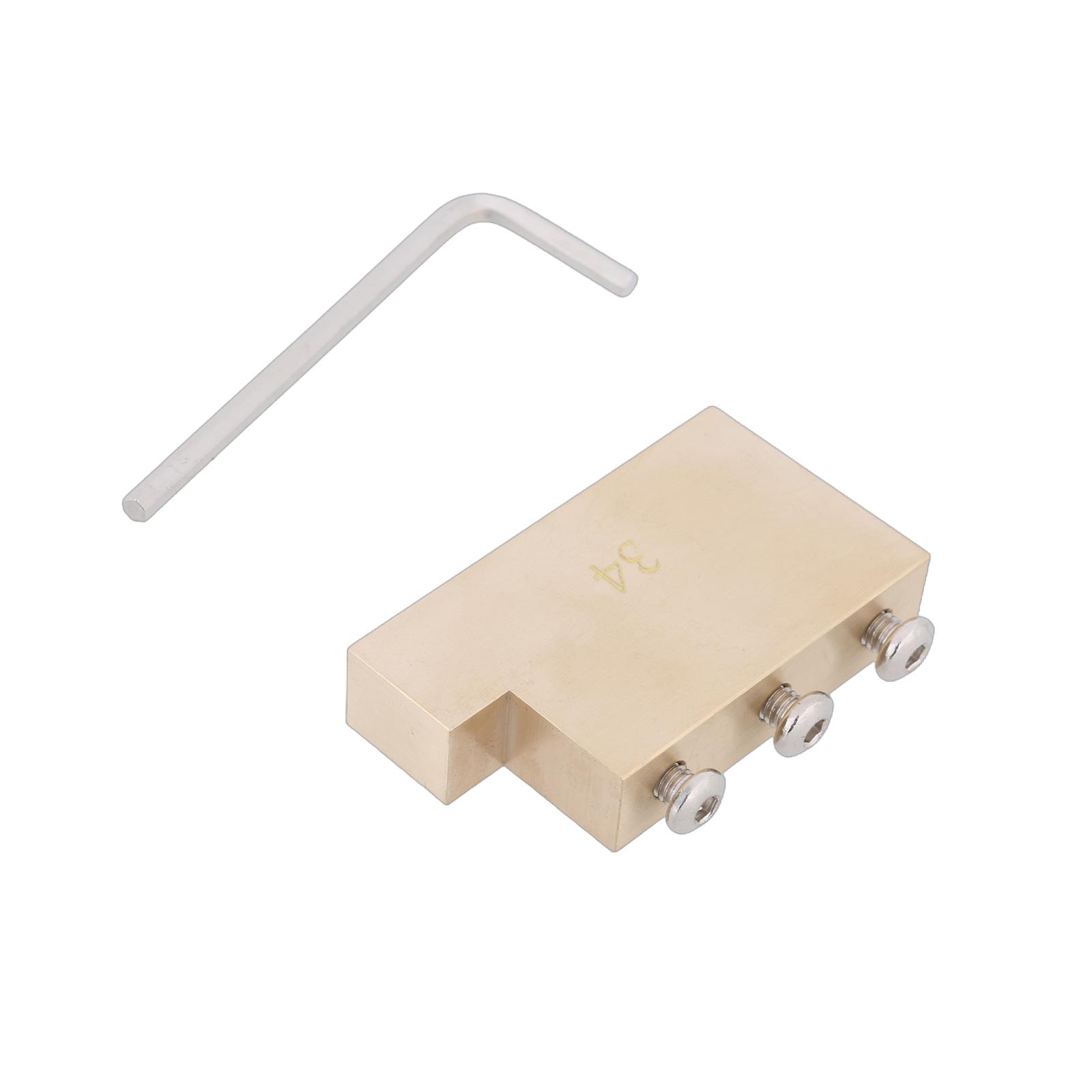 

Full Brass 34mm Electric Guitar Tremolo Block String Spacing 17mm Electric Guitar Full Brass Standard Tremolo Block