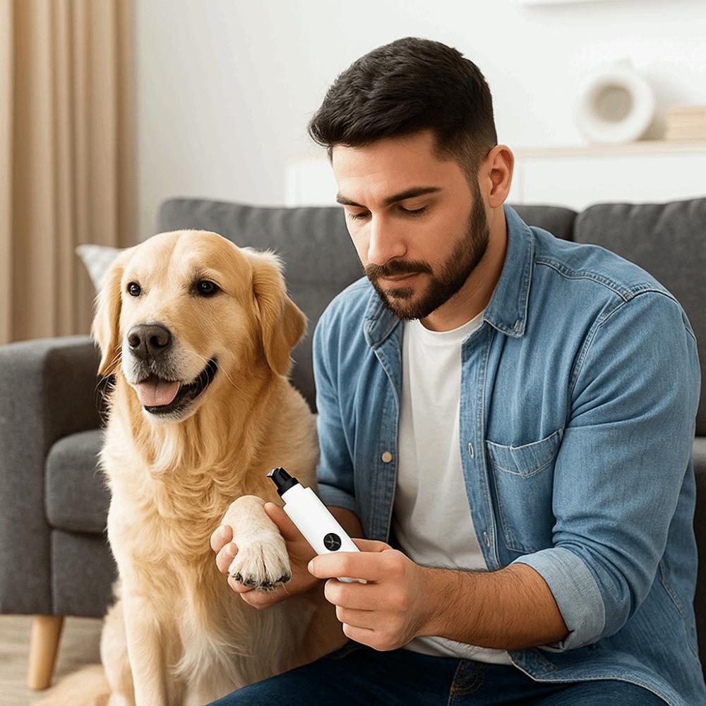 USB Charging Electric Pet Nail Grinder 3 Colors Pet Nail Trimmer Pet Nail Clipper  For Cats Dogs