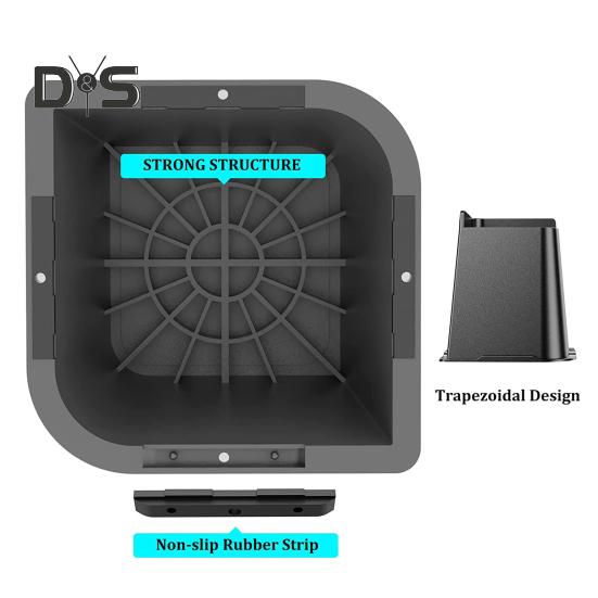 4ks 5/6-palcový zvedák na nábytek, těžká podpěra postele, podpora až 6000 liber, protiskluzová podpěra pro stůl, gauč, židli, pohovku, skříň, zvedák nohou