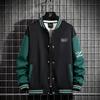 Giacca da baseball casual hip-hop da uomo, vestibilità neutra, uniforme da baseball, bomber, tendenza giovanile, abbigliamento da college autunnale