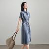 SOFSIL Women's 2026 Summer Commuter Denim A-Line Dress