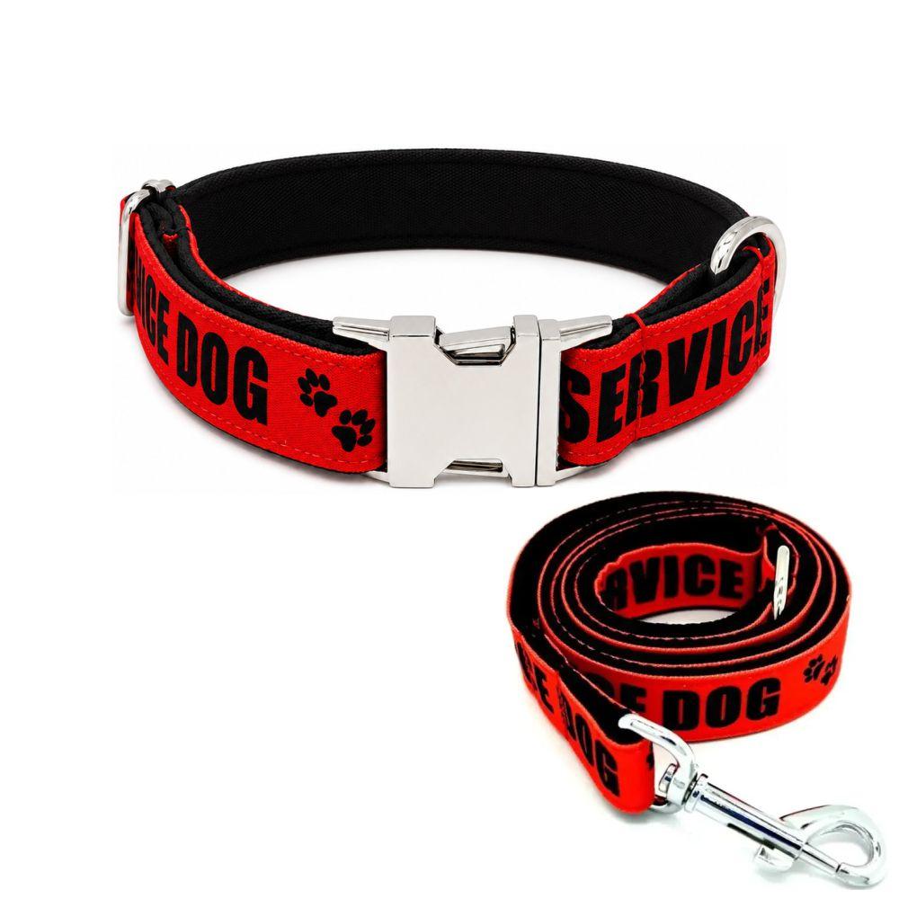 Personalized Pet Collar Custom Free Engraving Puppy Name ID Tag Adjustable Basic Service Dog Pet Collars Leash, 3 Colors