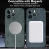 For Magsafe Luxury Leather Shockproof Phone Cases For iPhone 17 16 15 14 13 12 11 Pro Max Plus Magnetic Wireless Charging Cover