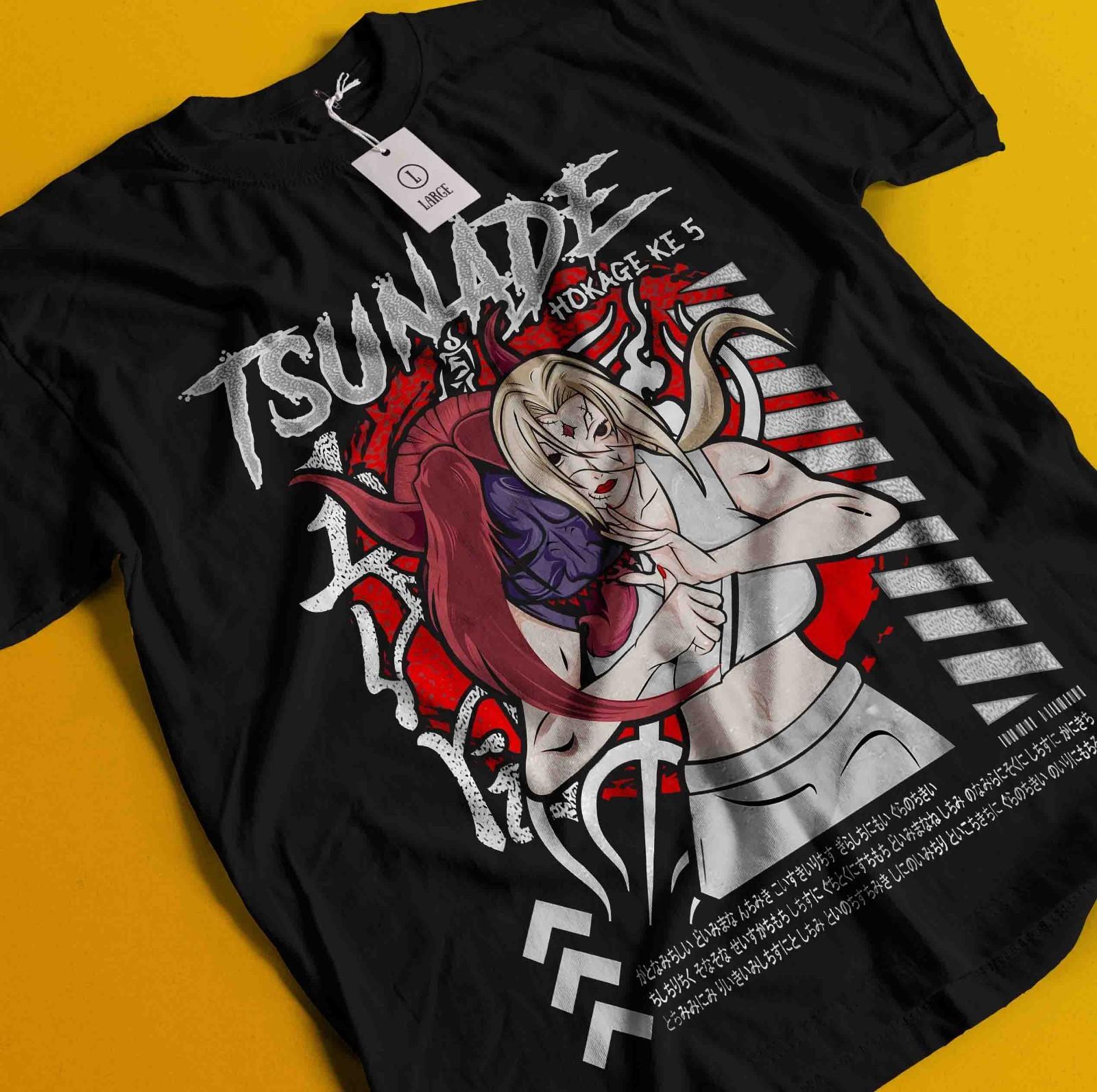 

Tsunade T-Shirt Mens Womens Tees Top Naruto Tshirt Jiraya Shirt Madara Kakashi Itachi Tee Orochimaru 4XL