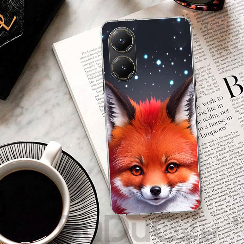 Animal Fox Cover For Xiaomi Poco X7 X6 X5 Pro X3 Nfc F7 Ultra Phone Case F6 F5 X4 F4 Gt F3 M6 M5S M4 M3 Print Shell Poco X7 X6 X