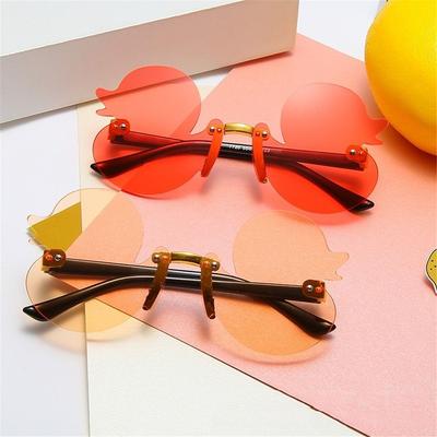 Cartoon Rimless Shades Colorful Party Decorative Glasses Cute Eyewear for Kids