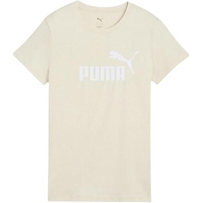 Logo Letter Round Neck Versatile Short Sleeve T-Shirt Women Tops Beige 688938-87
